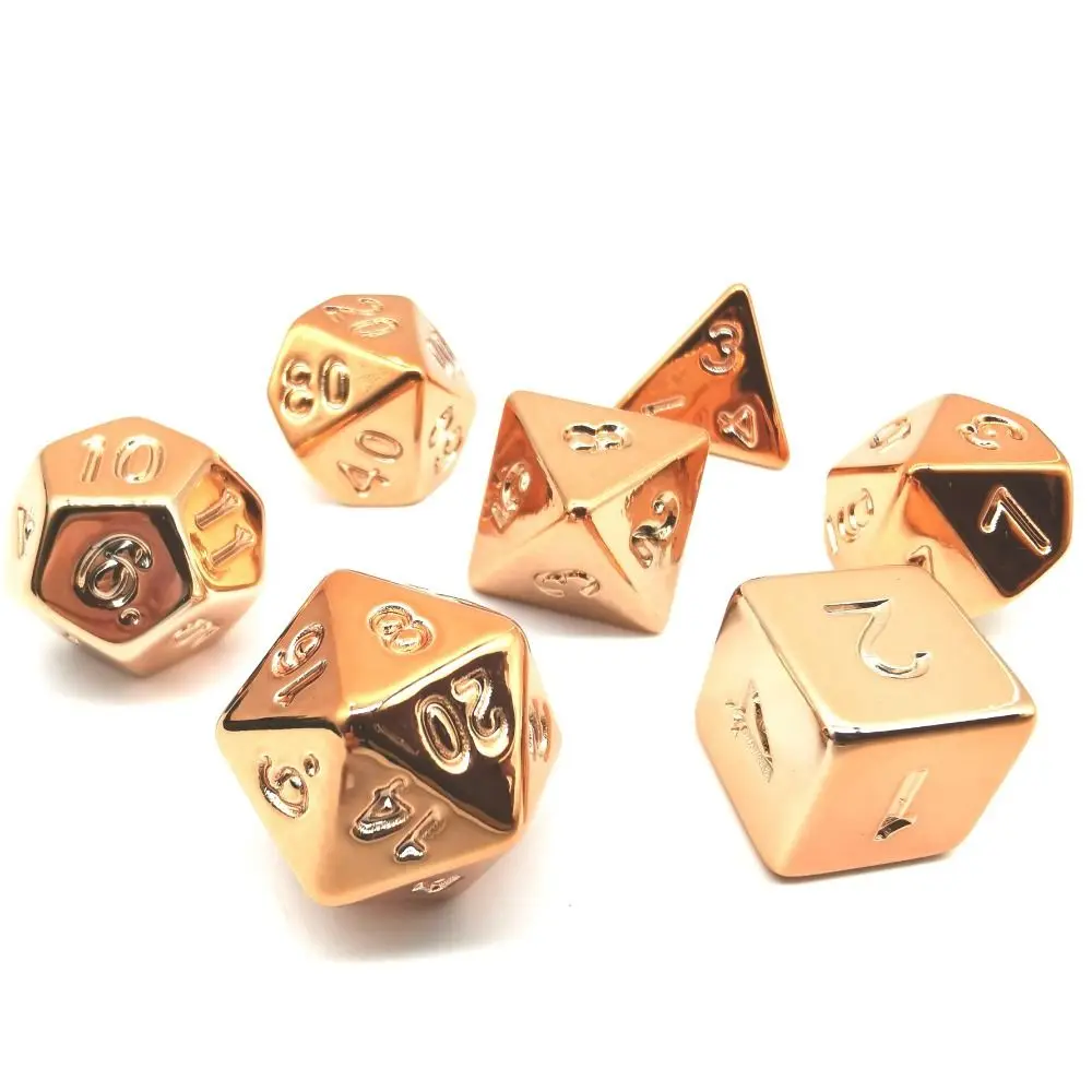 

Gold Silver Blue Gold Plating Dice Excellent Polygonal Acrylic Electroplating Dice Set Table Games Dice Game