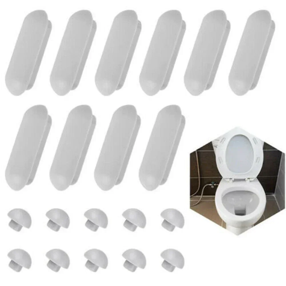 Toilet Lid Seat Cushion/top Cover Cushion Stop Bumper Toilet Seat ers Lid Accessories 10PC toilet seat cover toilet seat accessories
