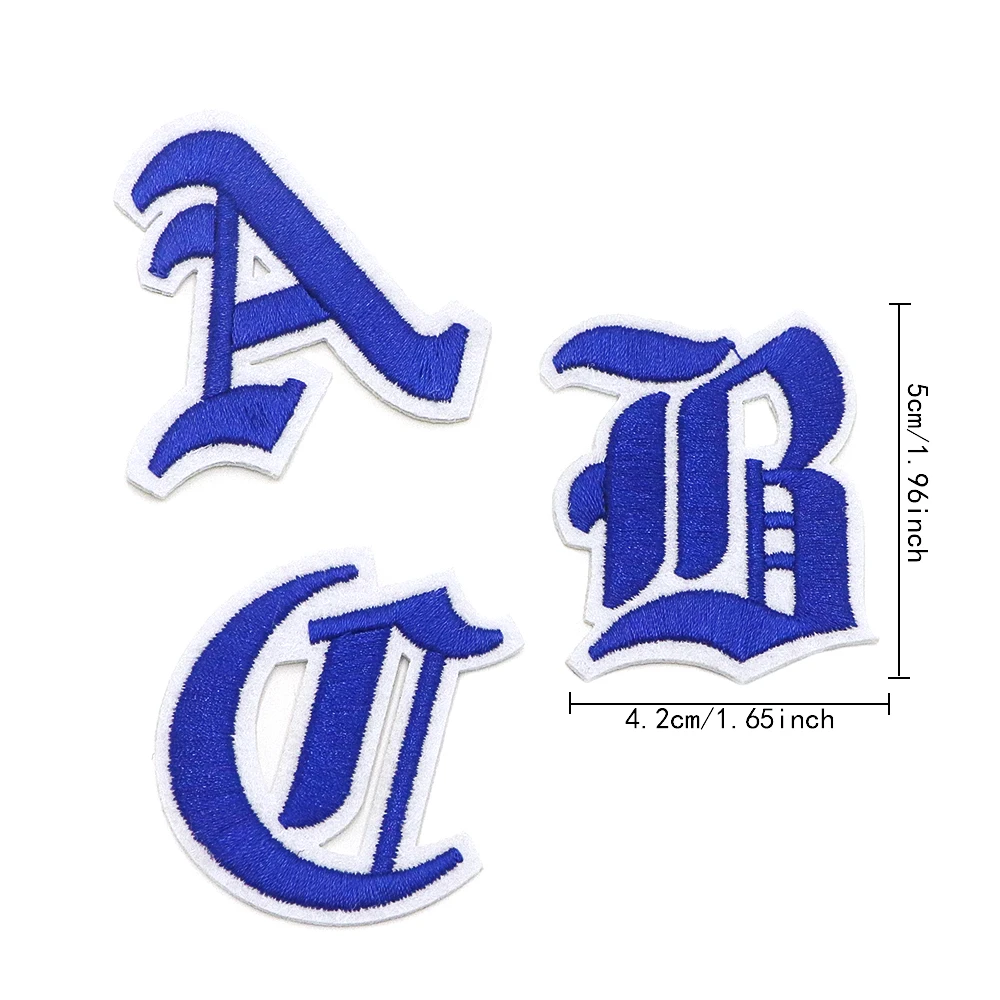 QUARKZMAN Patches Letter x Zwarte letters om op te strijken x naai-patch geborduurde patches 4,7 cm / 1,85 inch methode hete lijm voor reparatie kleding rugzak jeans, 9 stuks