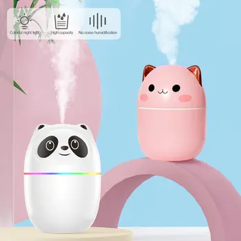 새끼 고양이와 곰 가습기 귀여운 가정용 에센셜 오일 디퓨저, 가정용 자동차 공기 청정기 에센셜 오일 가습기