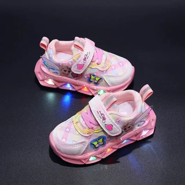Girls Frozen LED Sneakers 4