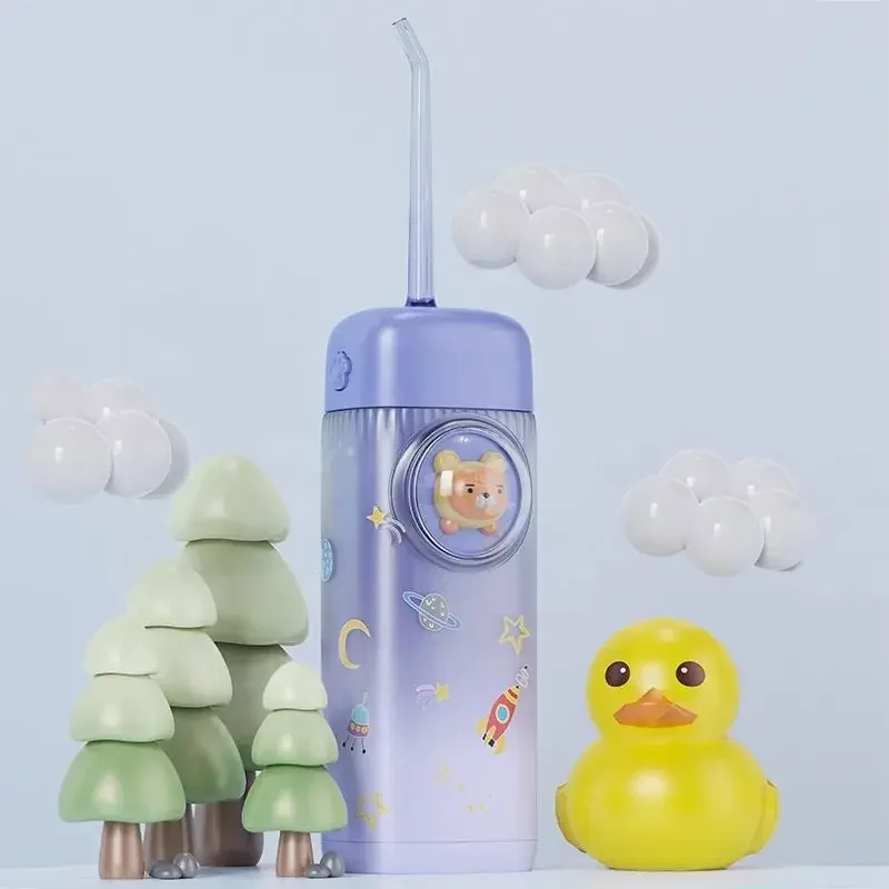 Irrigatore Orale Elettrico Per Bambini Da 130Ml Portatile Per Bambini Water Flosser Cordless Dental Flosser Pulizia Dei Denti Apparecchio Per L'Igiene
