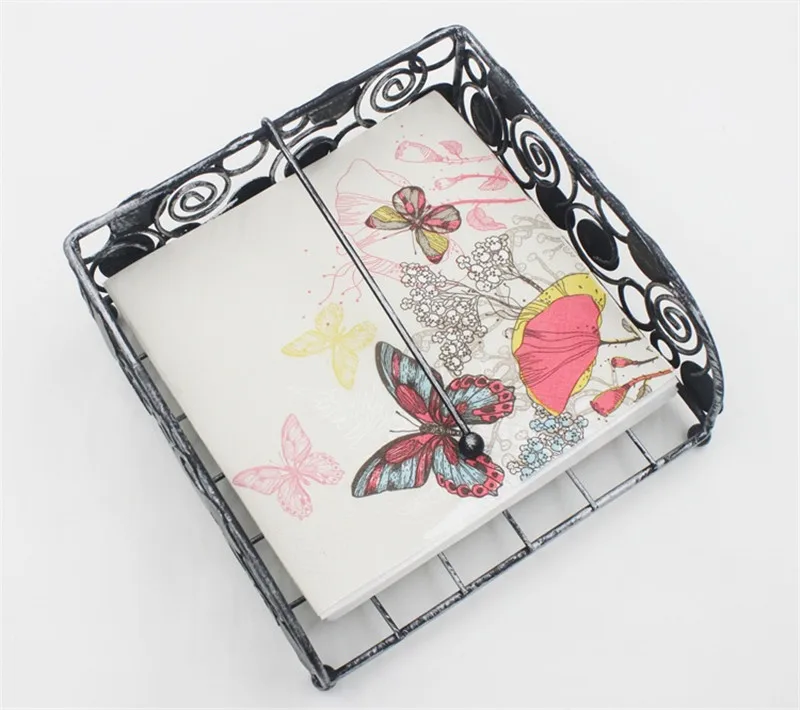 

20Pcs/Pack 33x33cm Disposable Butterfly Flower Printed Table Dinner Tissue Napkins Paper Wedding Party Decoration