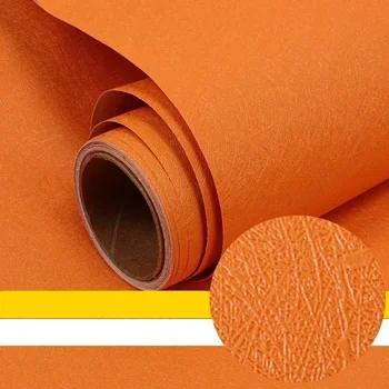 สีทึบ Self-Adhesive Macaron วอลเปเปอร์เฟอร์นิเจอร์ตู้สติกเกอร์ตกแต่งห้องนอนฟิล์มไวนิล DIY ห้องนั่งเล่นตกแต่งบ้าน 18