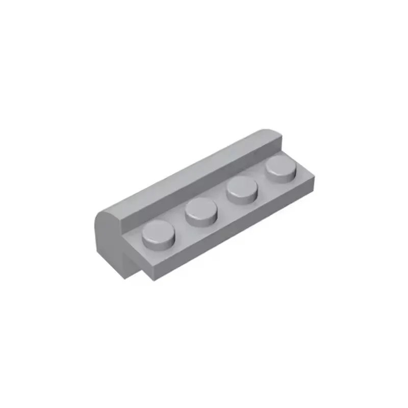 50pcs 6081 슬로프 곡선 2x4x1 1/3 곡선 상단 빌딩 블록 장난감 호환 액세서리 DIY MOC 하이테크