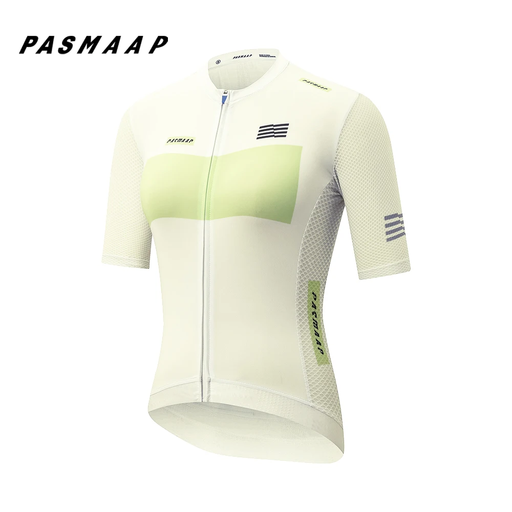 PASMAAP-Midsummer Cycling Jersey for Men, MTB Road Bicycle Shirt, Pro Team, Short Sleeve Bike Clothes, High Quality 3