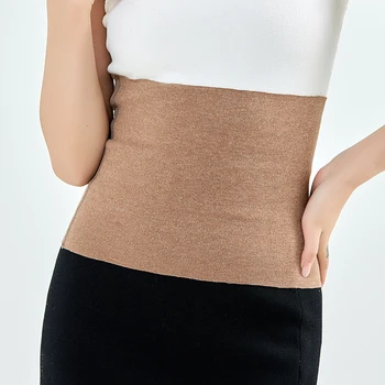 실크 울 허리 지지대 얇은 유니섹스 복부 등 압력 워머, 고탄성 스토마 백, 지지대 이너 웨어, 추운 날 커머번드