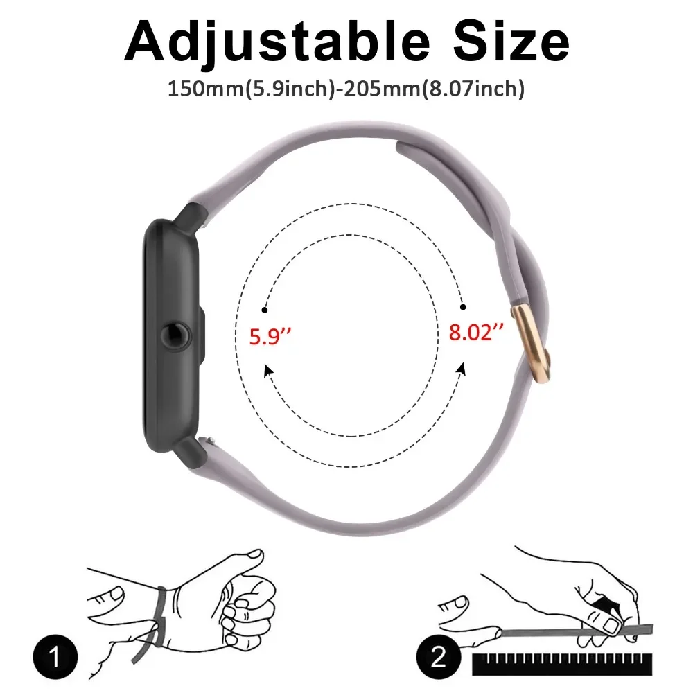Sleek 20mm Thin Silicone Watch Band Strap - Versatile & Stylish