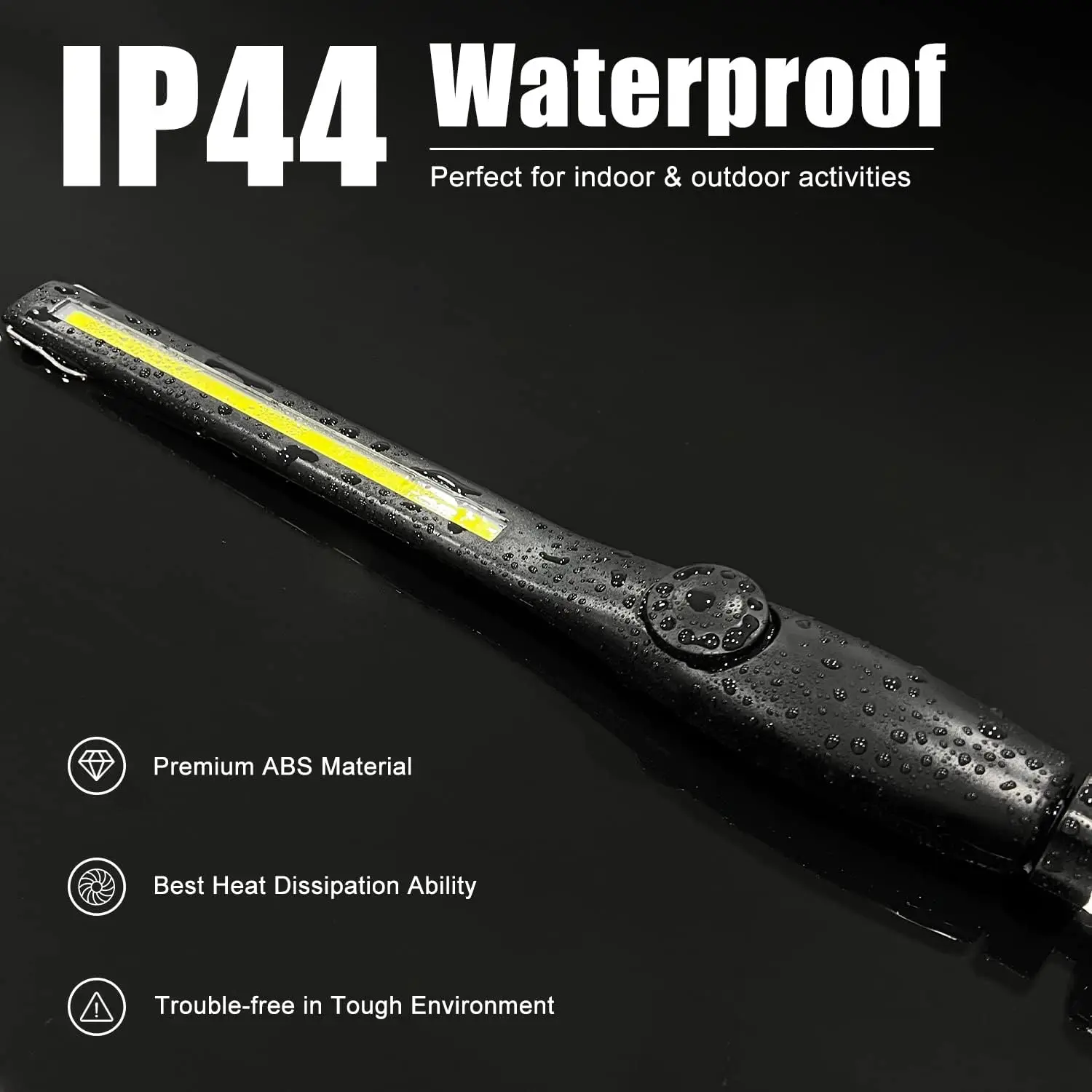 COB Portable LED Work Lights Cordless Magnetic LED Work Lamp Inspection Lights 1-6PCS for Car Repair Home Garage Emergency