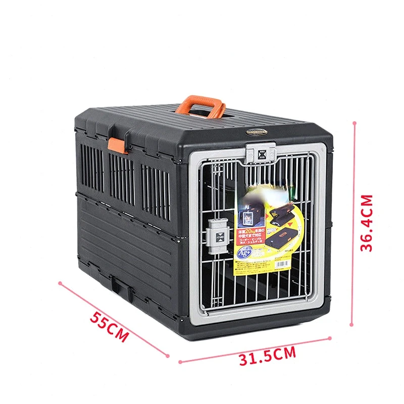 Folding Pet Air Box Dogs Cats Foldable Air Box Cat Carry Cage Removable Dog Stuff Large Space Pet Travel Carrier Supplies