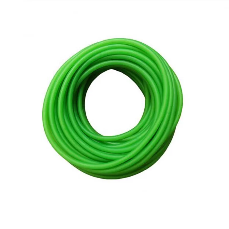 Green Natural Latex Slingshots Yoga Rubber Tube 0.5-5M For Hunting Shooting High Elastic Tubing Band Accessories 2X5mm Diameter