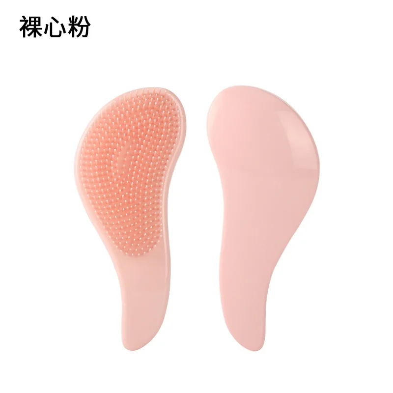 Vibrant Rose Anti-Static Detangling Hair Brush for Women - Scalp Care & Styling Tool