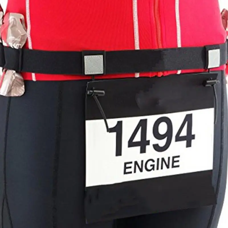 1pc Unisex Triathlon Marathon Race Number Belt With Gel Holder Running Belt Cloth Belt Motor Running Outdoor Sports 3