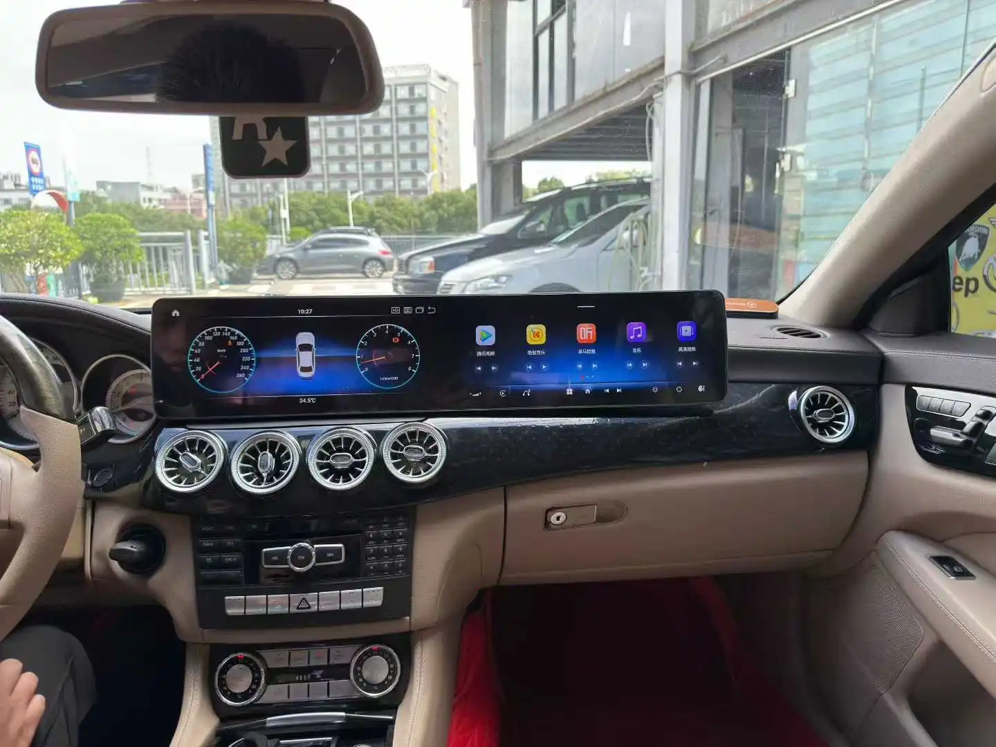 Android Auto GPS Autoradio Digitale Per Mercedes-Benz serie CLS (W218) 2012-2017 Lettore Multimediale Stereo Doppio Schermo - immagine 5
