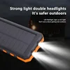 200000mAh Solar Power Bank Portable Large Capacity Charger Compatible with IOS Android USB-A And USB-C Fast Charging 3
