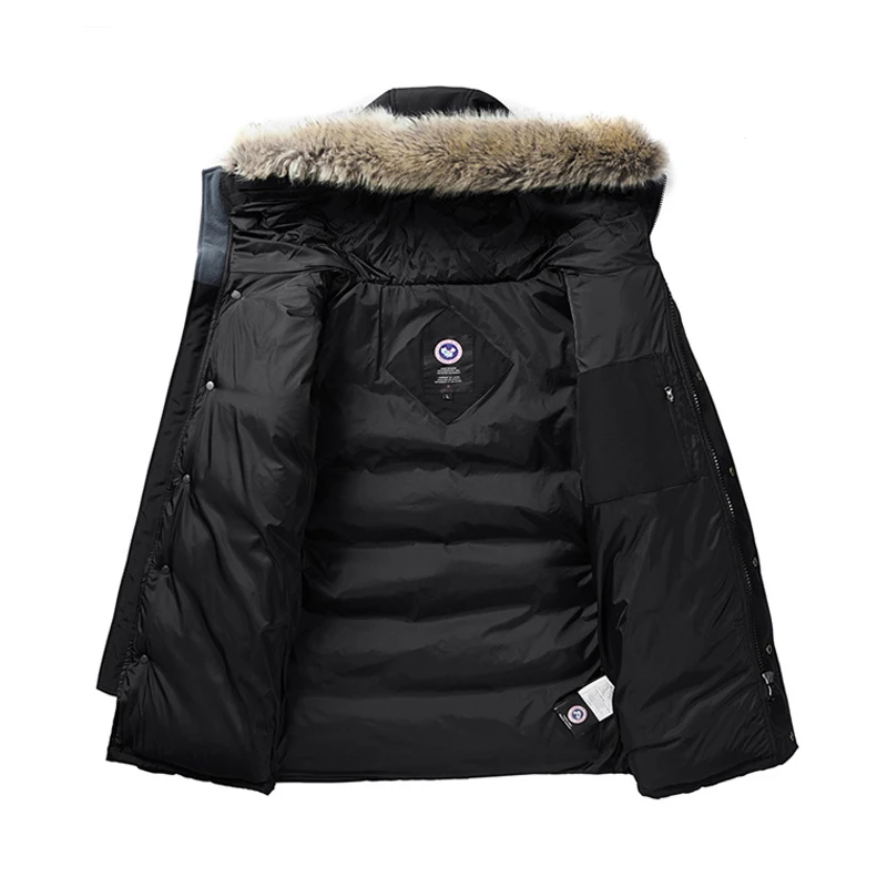 -30 C FIT Plus Thick Velvet Down & Parka coat 6XL 7XL 8XL  winter jacket men waterproof windproof chaquetas hombre 2