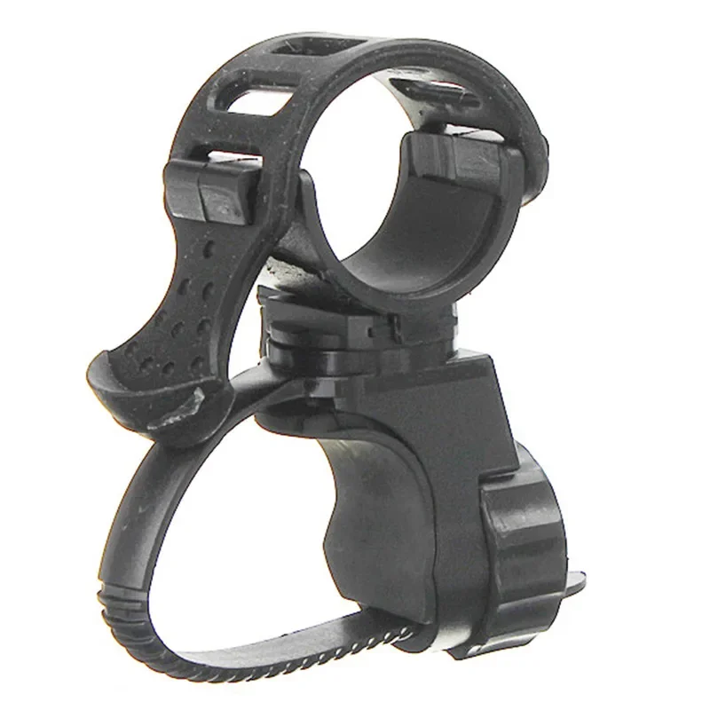 Bicycle Flashlight Holder 360&deg; Adjustable Rubber Straps Cycle Bike Front Torch LED Headlight Clamp Clip Bracket