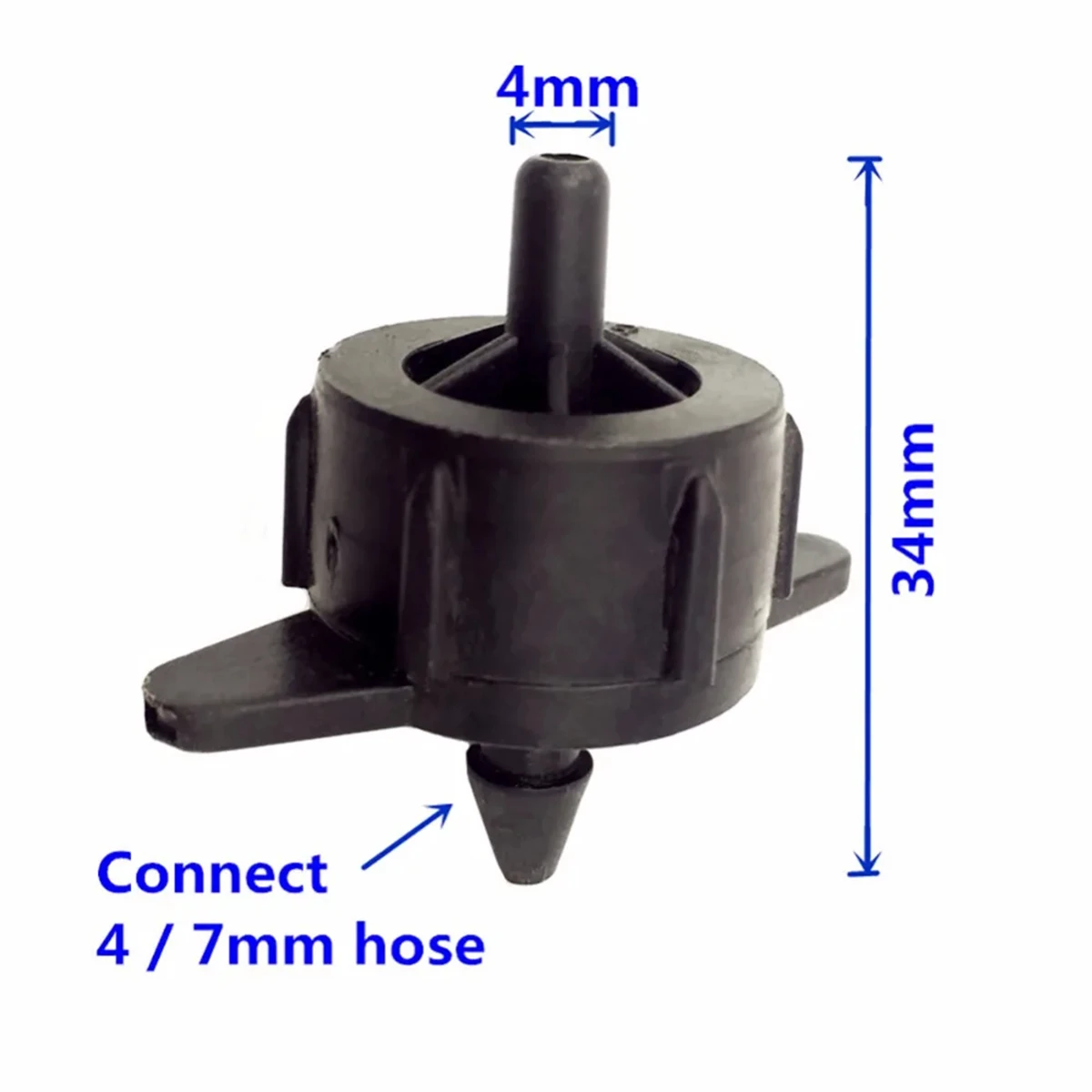 Garden Drip Irrigation System Fittings 2L/4L/8L Pressure Compensated Dripper Detachable/Washable Flow Stabilizer 20/50/100 Pcs drip irrigation garden dripper irrigation fittings