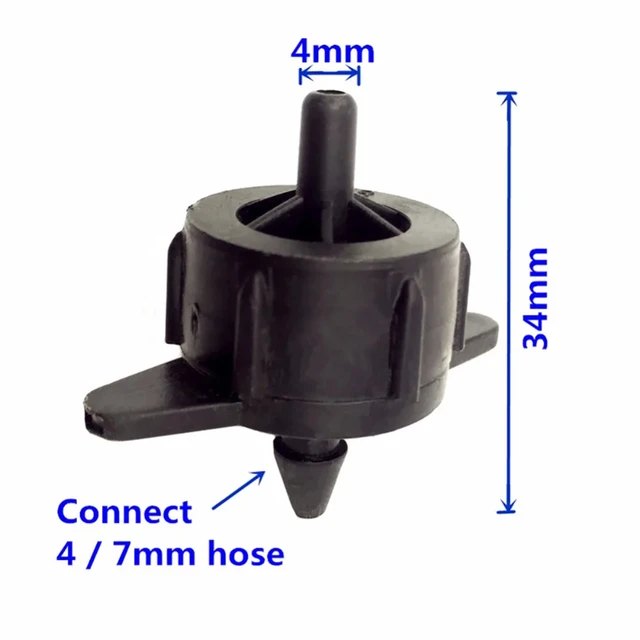 Garden Drip Irrigation System Fittings 2L/4L/8L Pressure Compensated Dripper Detachable/Washable Flow Stabilizer 20/50/100 Pcs 5
