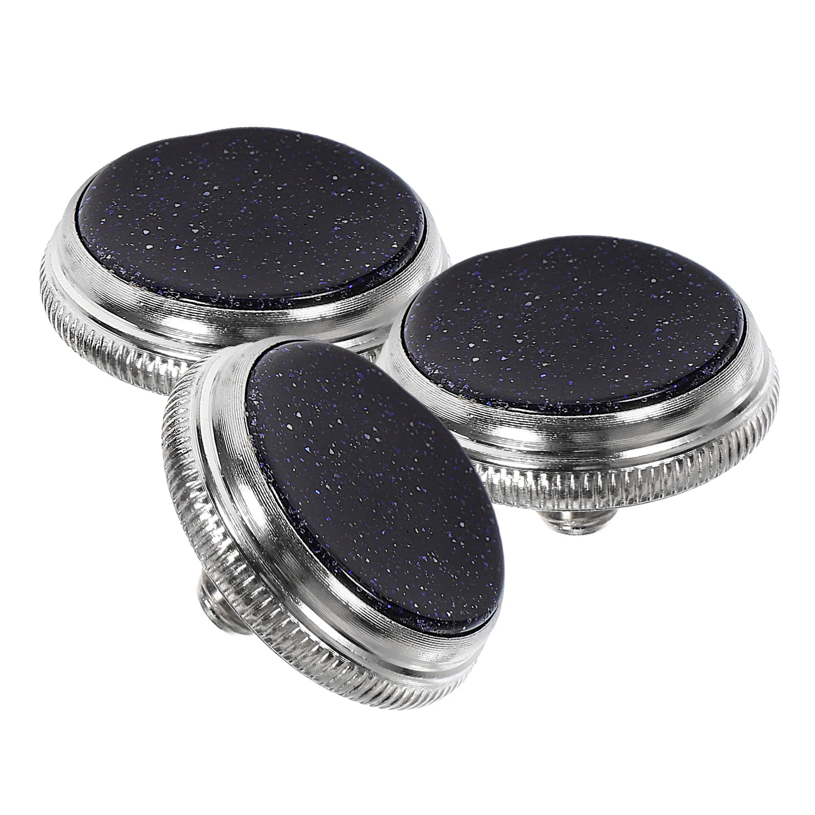 3pcs Blue Small Piston Button Snap Durable Musical Instrument Buckle Trumpet Valve Finger Buttons Accessory Brass Wind Part