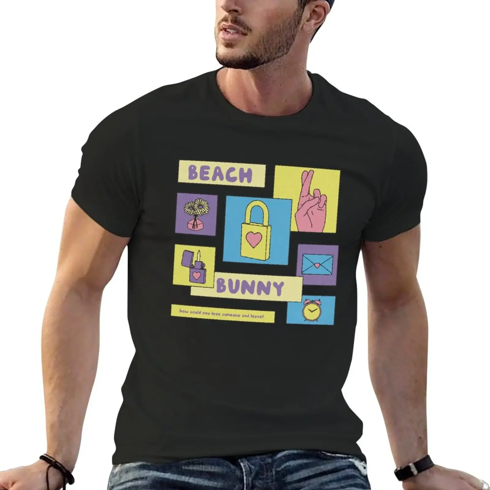 

beach bunny T-Shirt quick-drying anime clothes slim fit t shirts for men