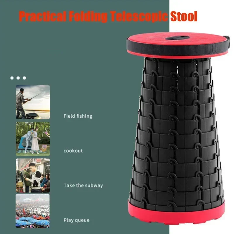 Folding camping chair foldable camping chair portable camping stool outdoor travel portable retractable stool beach leisure folding chair camping fishing stool sketching subway queue