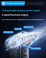 Souffleur à jet puissant sans balais 1 000 000 tr/min, souffleur turbo électrique puissant, élimine l'eau, la neige, la poussière, recharge USB, 65 m/s 6