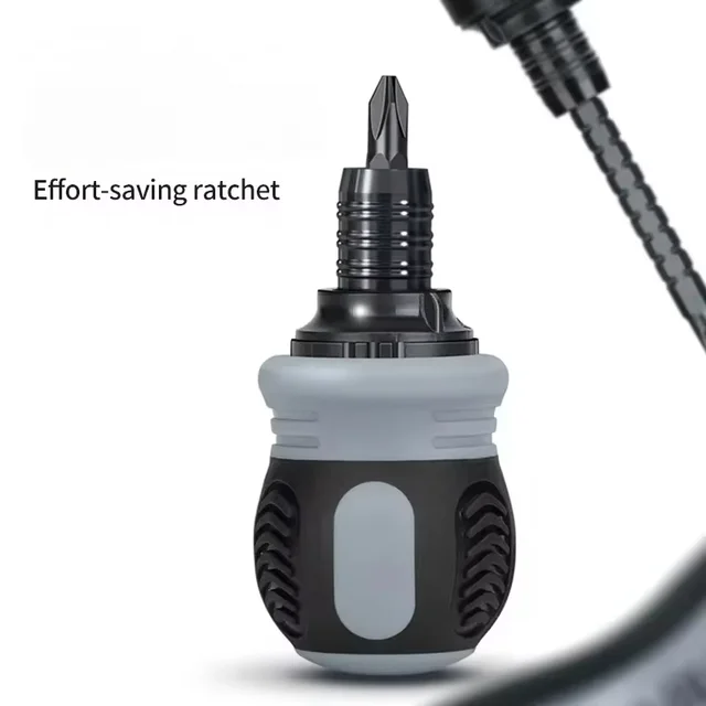 Ratchet Screwdriver Set Short Shaped Radish Head High Hardness Labor-saving Multi-functional Dual-purpose