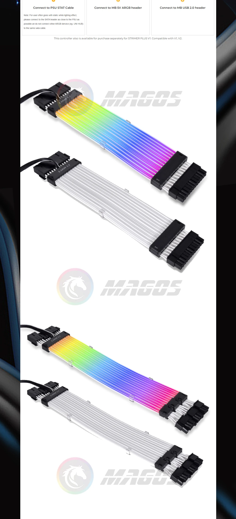 de Extensão, ATX, 24Pin, GPU, Dual, Triplo,