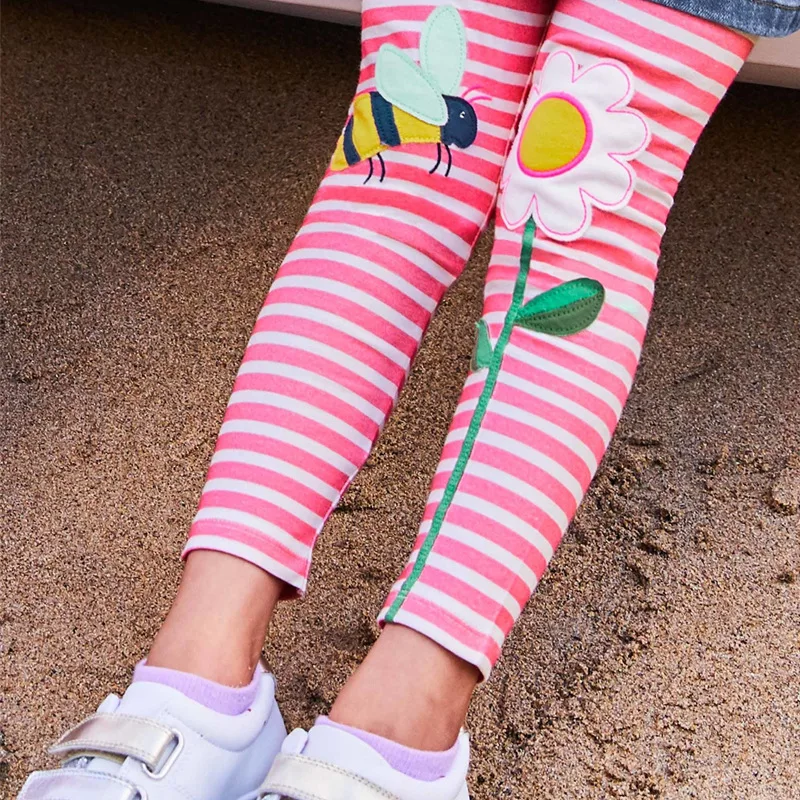 

Spring and Autumn Children's Single Piece Autumn Pants Colored Weaving Strips Girls' Autumn Pants Baby Pants Girls' Underpants