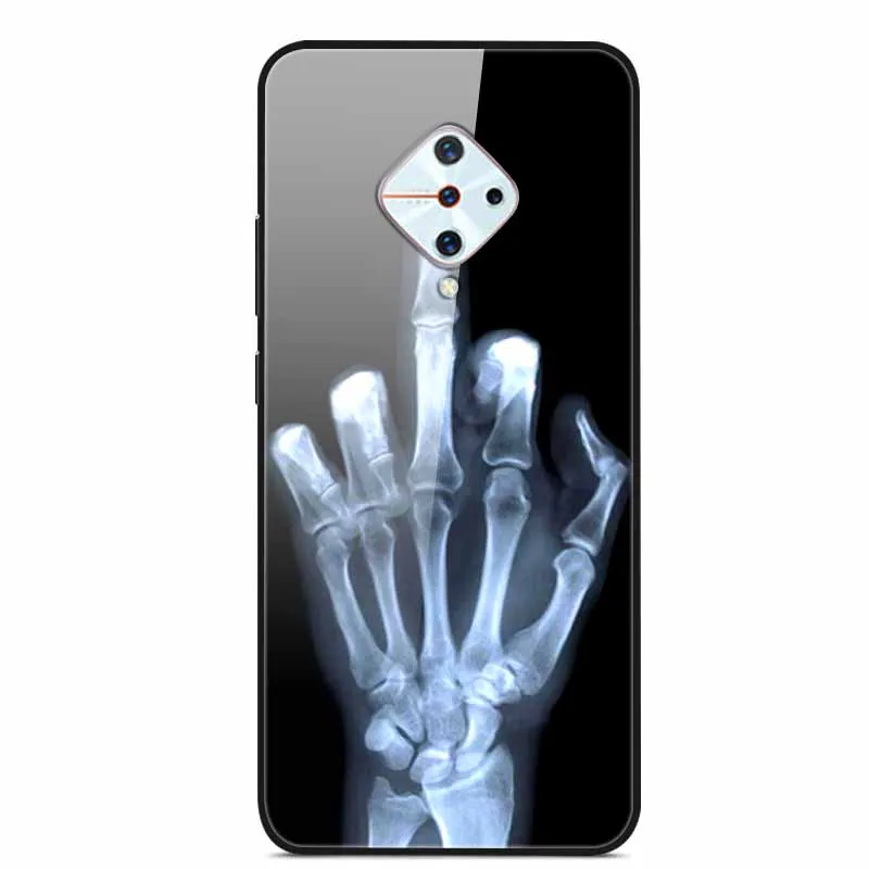 Premium Tempered Glass Back Case with Soft Bumper