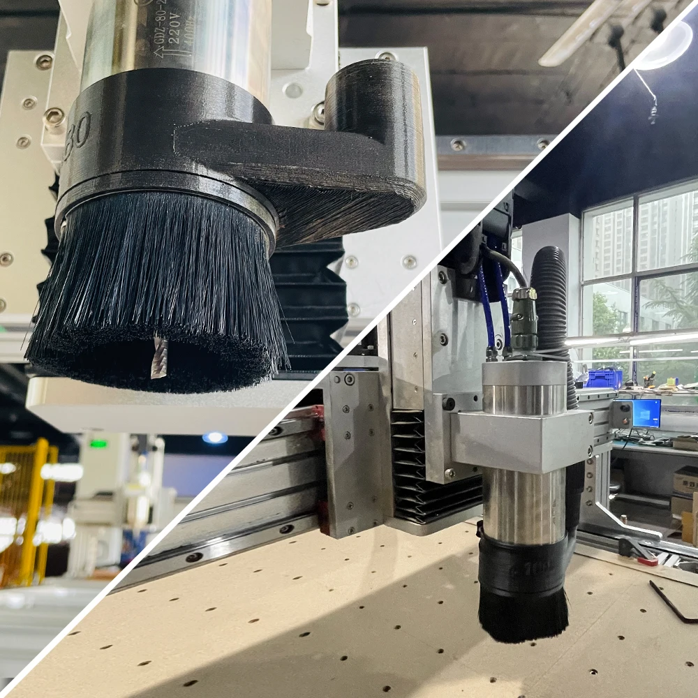 3D Druck 52mm 65mm 80mm Brush Vacuum Cleaner Engraving Machine Dust Collector Cover woodworking dust removal cover cnc machine dust cover for CNC Router Milling 775 300W 500W Spindle
