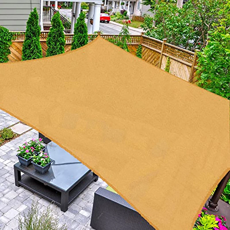 Parasole Sail2 * 6 8 10 3*5 4X4 5X5 8*10 Strisce Verdi Patio Parasole Vela Baldacchino Copertura Uv Bloack Per Patio Giardino Cortile Pergola