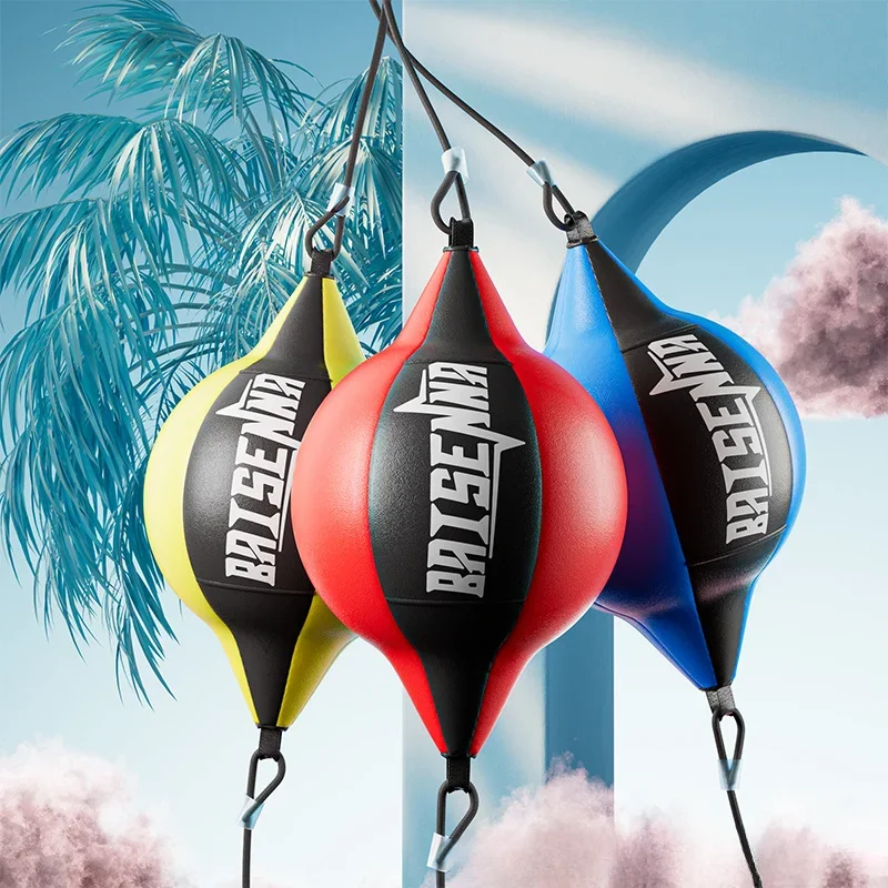 Double End Inflatable Boxing Speed Ball for Gym Sanda Training Home Fitness Reaction Ball Target