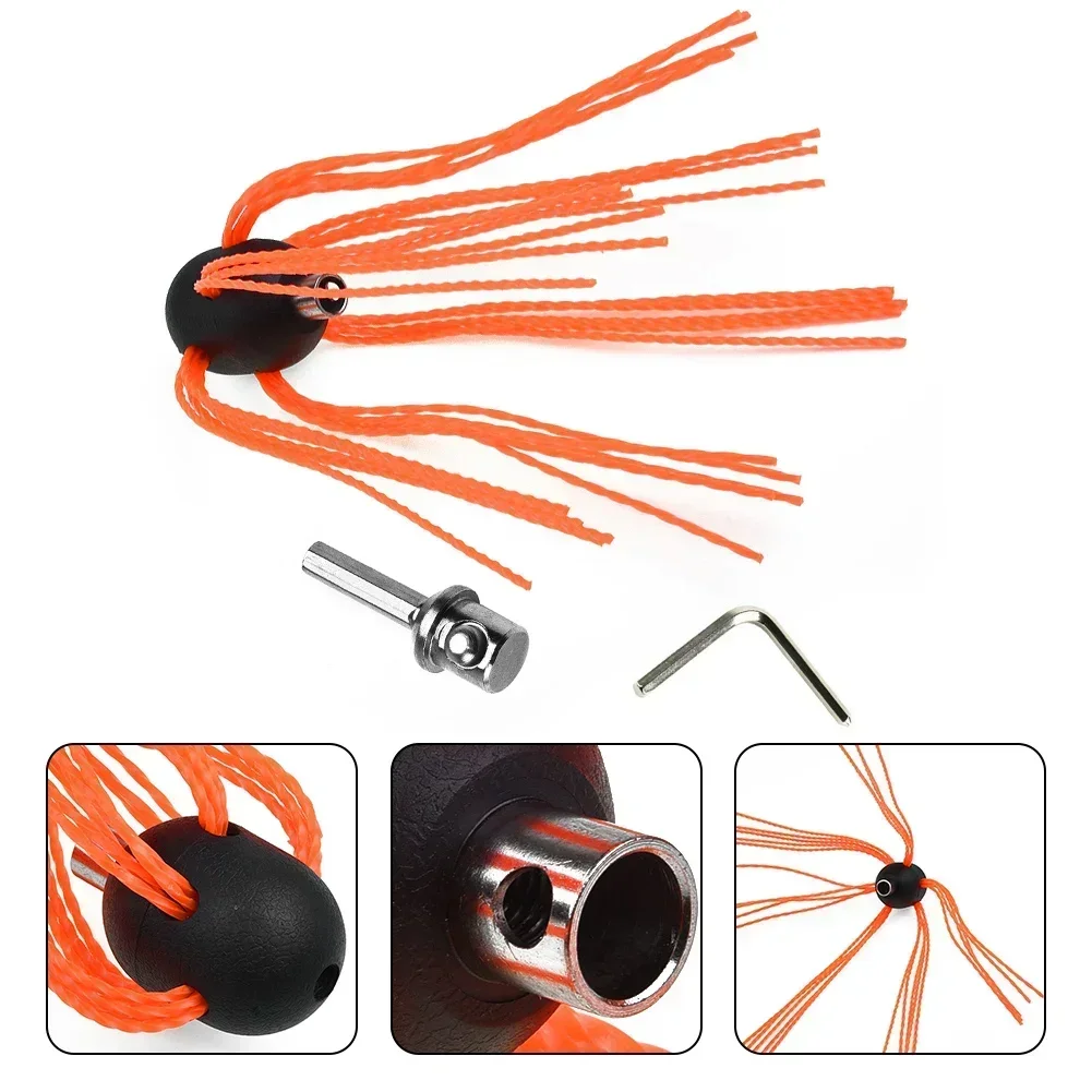 Achieve Professional Chimney Cleaning Results with Power Sweeping Brush Head Kit Suitable for DIY Enthusiasts