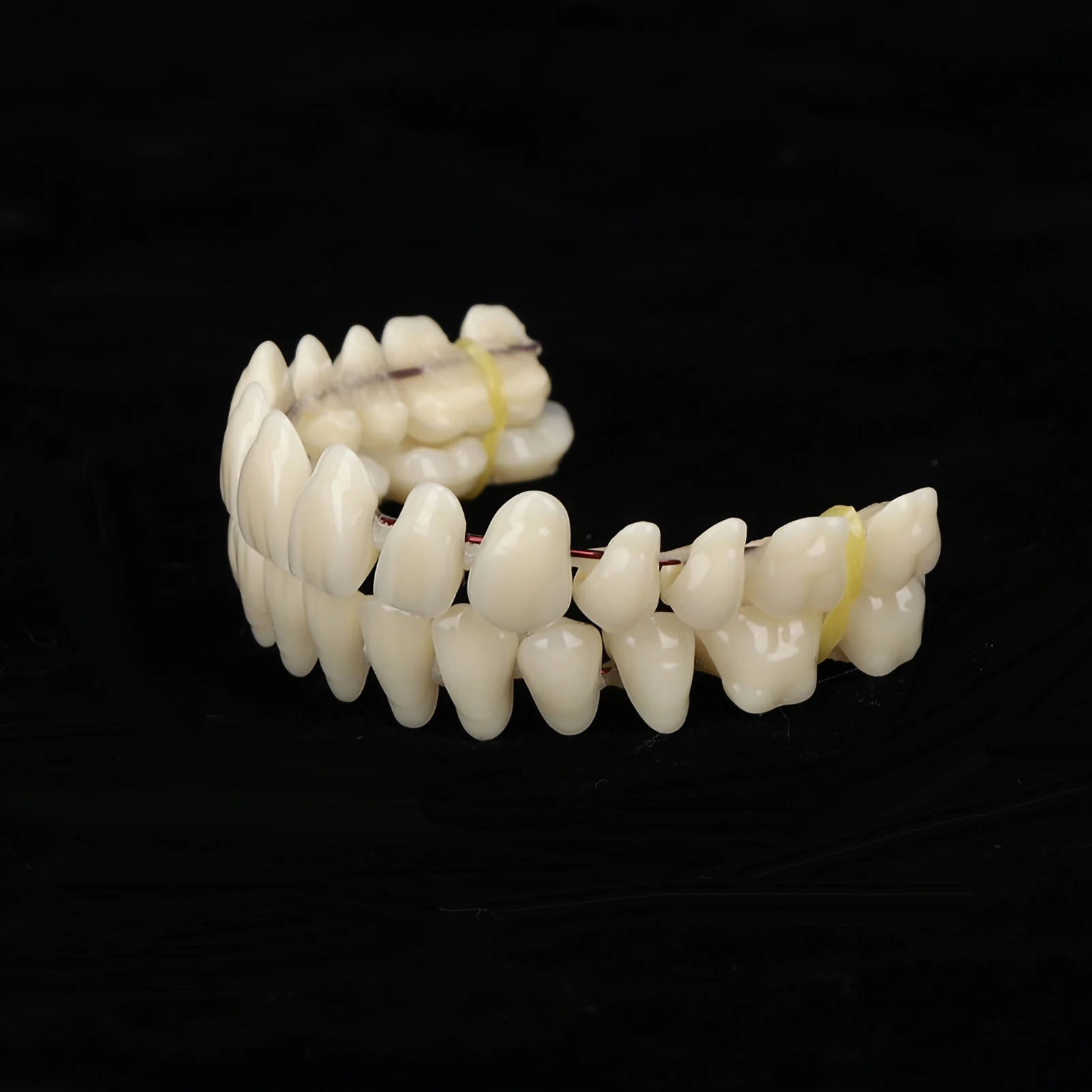 10pcs Resin False Teeth Whitening Dentures Temporary Fake Tooth Upper Lower Removable Dental Veneers