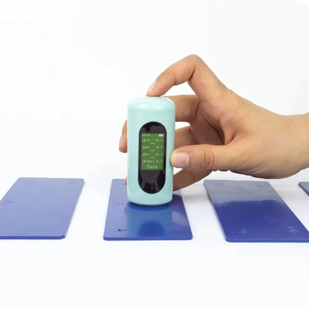 Portable Color Analyzer,Mobile APP Colorimeter,RGB,HBS,etc 38 Indexes,Precise 0.01 for Color Matching,Measuring Difference portable colorimeter