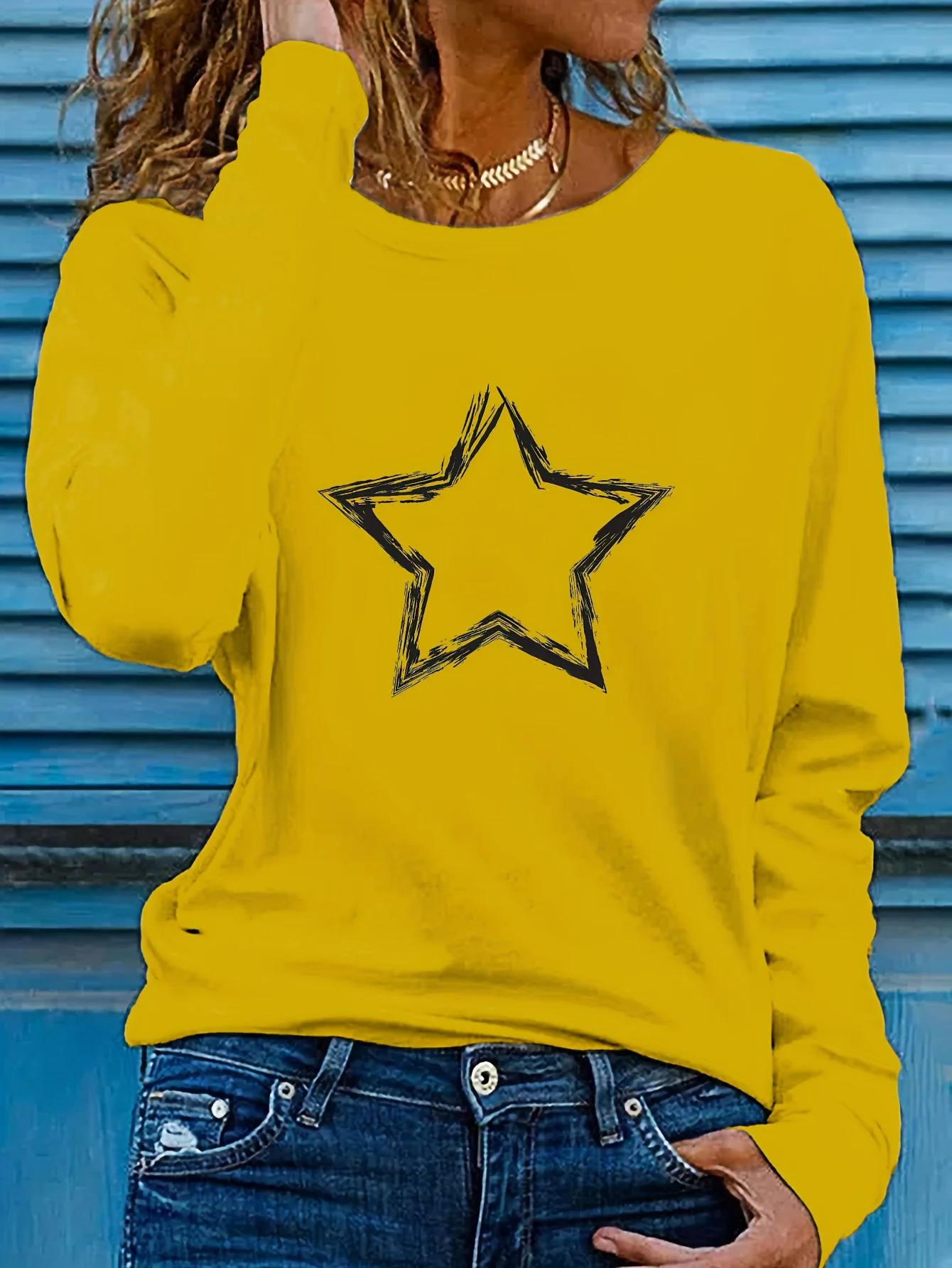 Slim Fit Womens Long Sleeve Cotton T-Shirt - Thin White Top