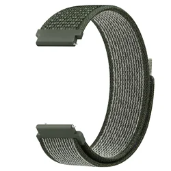 Adjustable Nylon Loop Sport Strap, 20mm & 22mm - 22mm (Arm Green)