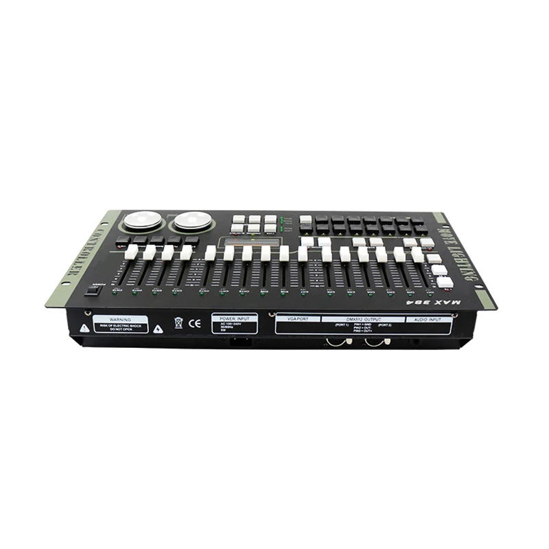 UKing DMX Controller, 384 kanalen, DMX512 controller, console, 240 programmeerbare scènes voor DMX besturing, DMX-lichtpult, party, DJ, disco, moving head, licht, podium, lamp, besturingsuitrusting