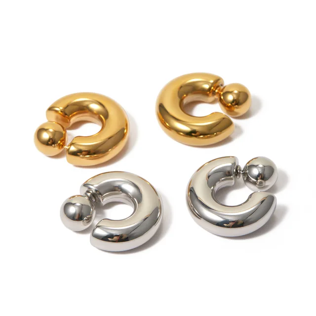C-shaped earrings with unique design, high-end and niche earrings 5