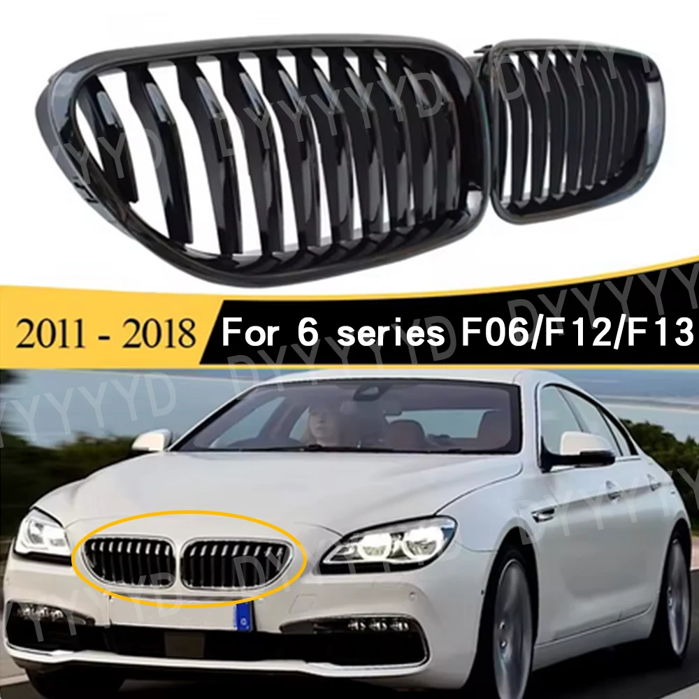 Front Kidney Grille Hood Grills For BMW 6 series GT F06 F12 F13 M6 640i 650i 201