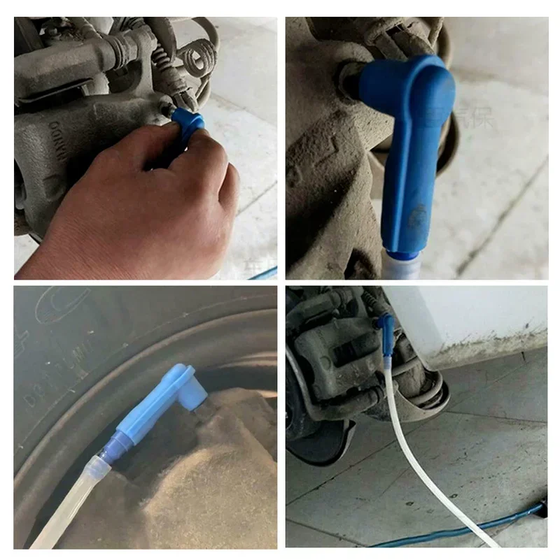 Blue Rubber Brake Oil Bleeder Kit for Car Truck Repair