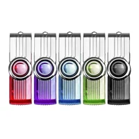 Rotatable USB Flash Drive 128GB Black Red Memory Stick Green Purple Pen Drive 32GB Blue Pendrive Free Key Chain Silver U Disk 3