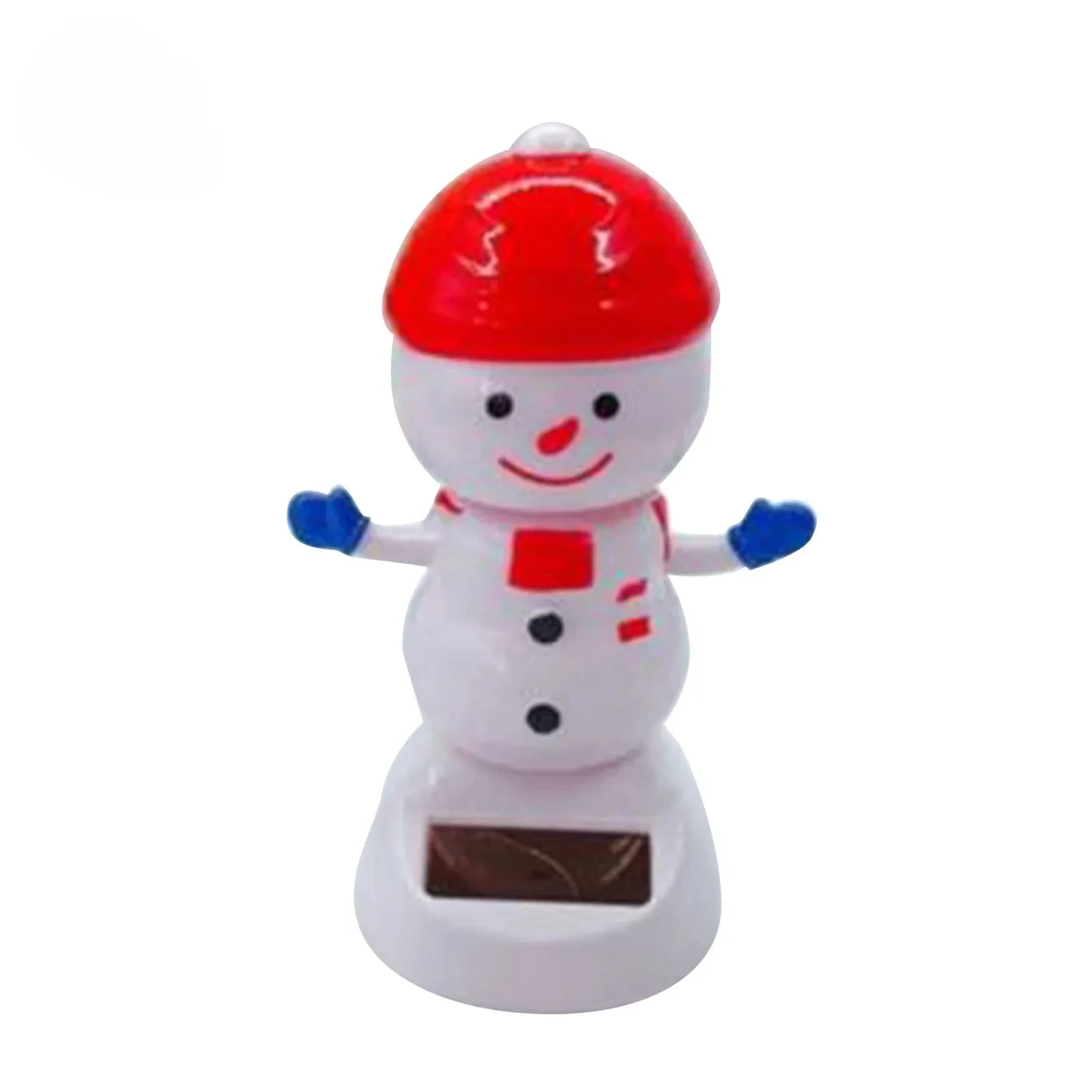 Figurines Solaires De Noël Qui Bougent La Tête - Décoration De Tableau De Bord Voiture - 4 Modèles Animaux