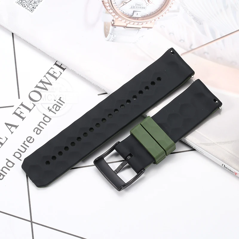 thumbnail image 5 of Correa de reloj de silicona suave adecuada para SUUNTO 7/9 Baro Spartan, pulsera deportiva de goma resistente al agua para hombre, 5 of 5