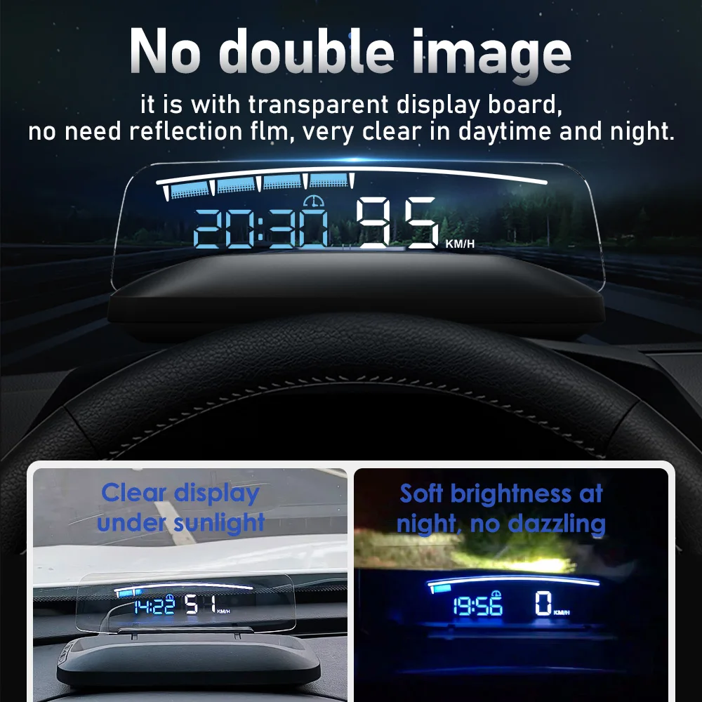 HUD ̷ M41 ÷ ڵ  ÷, OBD2   ӵ ,  溸,   RPM 