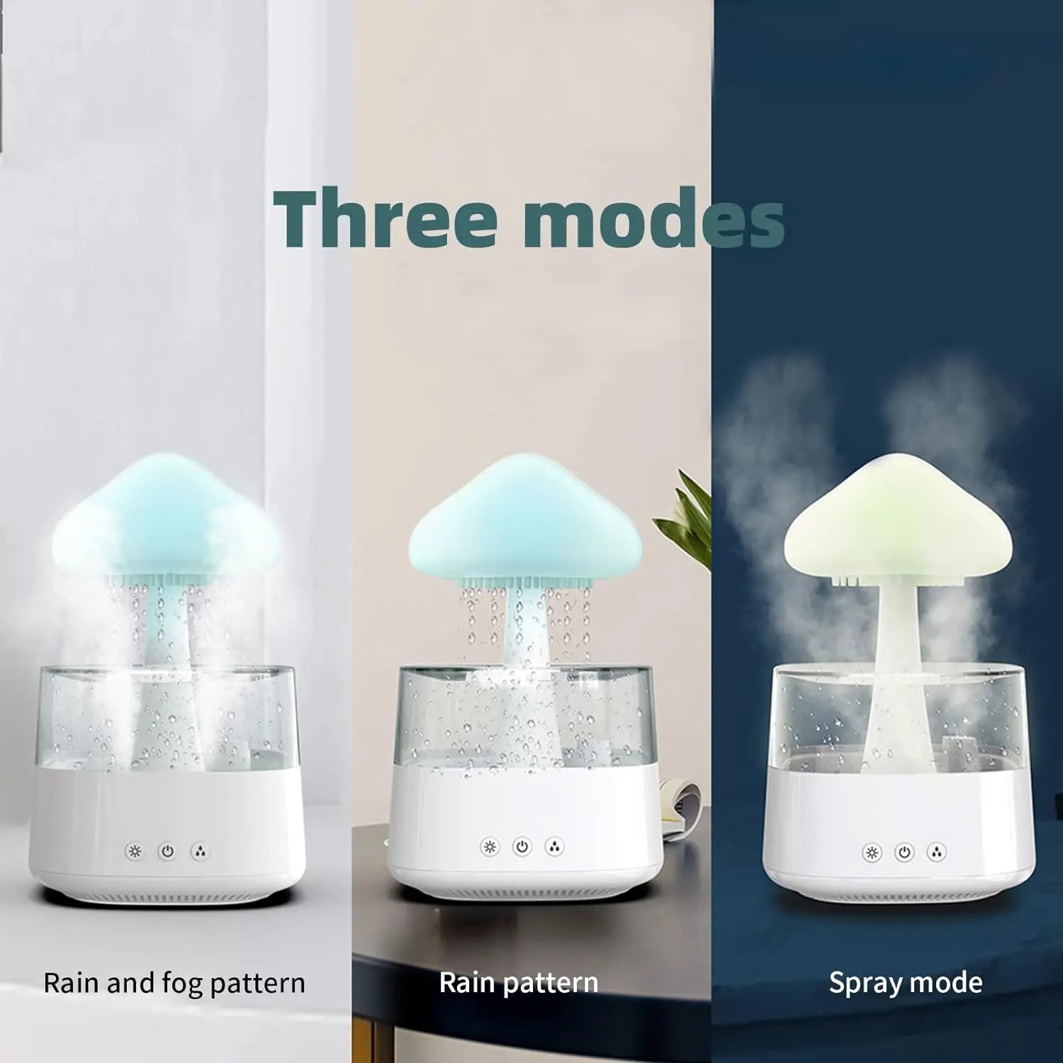 Cloud Rain Humidifier And Night Light Combo, With Aromatherapy And White  Noise For Better Sleep