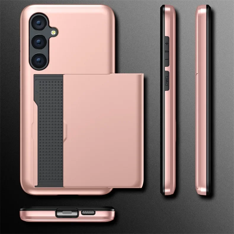 Für Samsung S25 Edge S24 Ultra S23 S21 FE S22 Plus + A56 A55 A36 A16 5G Brieftasche Telefon Fall mit versteckten Karte Slot Halter Abdeckung – Detail 8