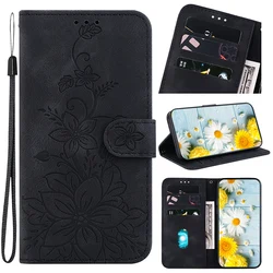 Leather Wallet Phone Case with Card Slot and Premium Cover Design for Motorola Edge 50 Ultra (Black)
